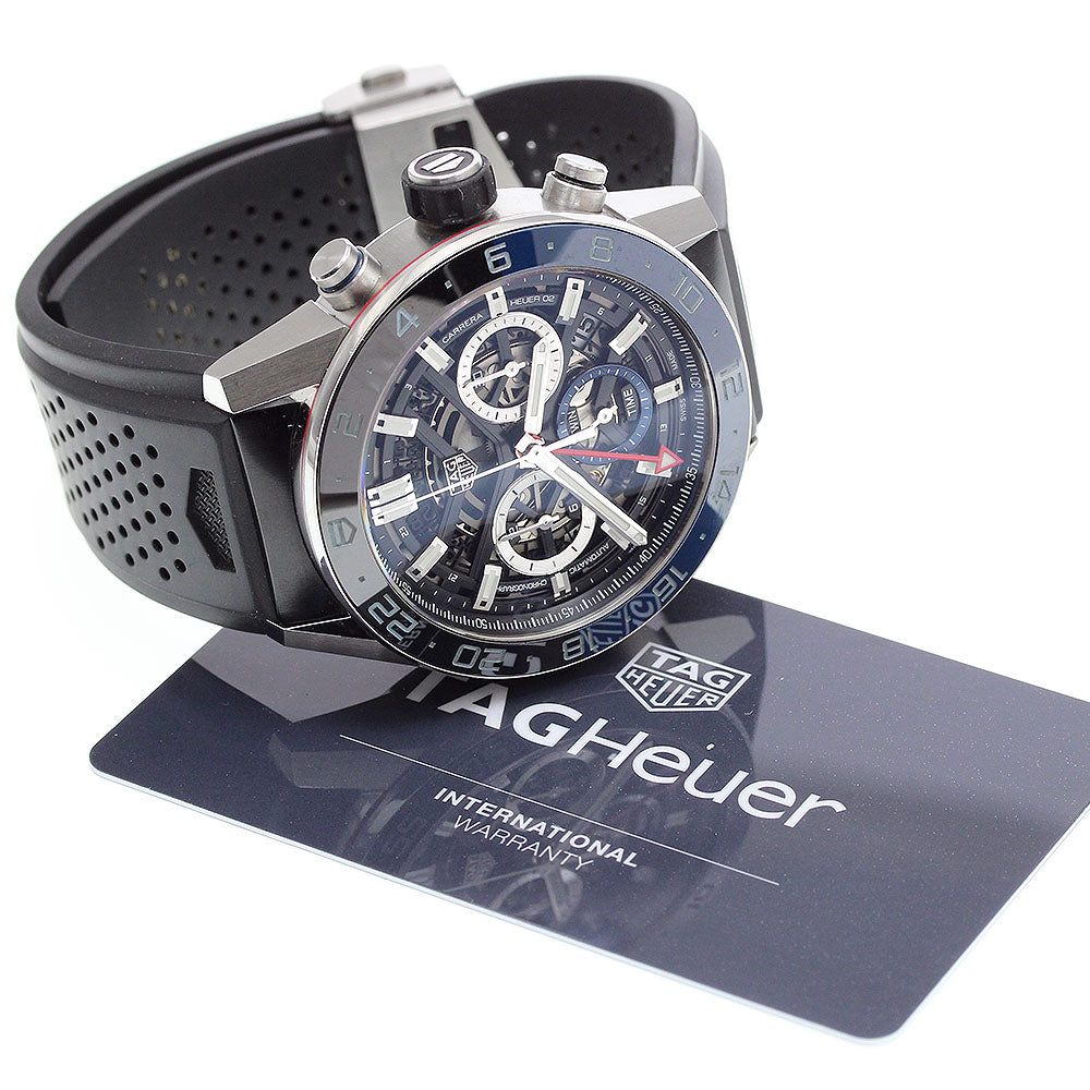 TAG HEUER Carrera Caliber Heuer 02 CBG2A1Z GMT chronograph AT Men's Watch_910115