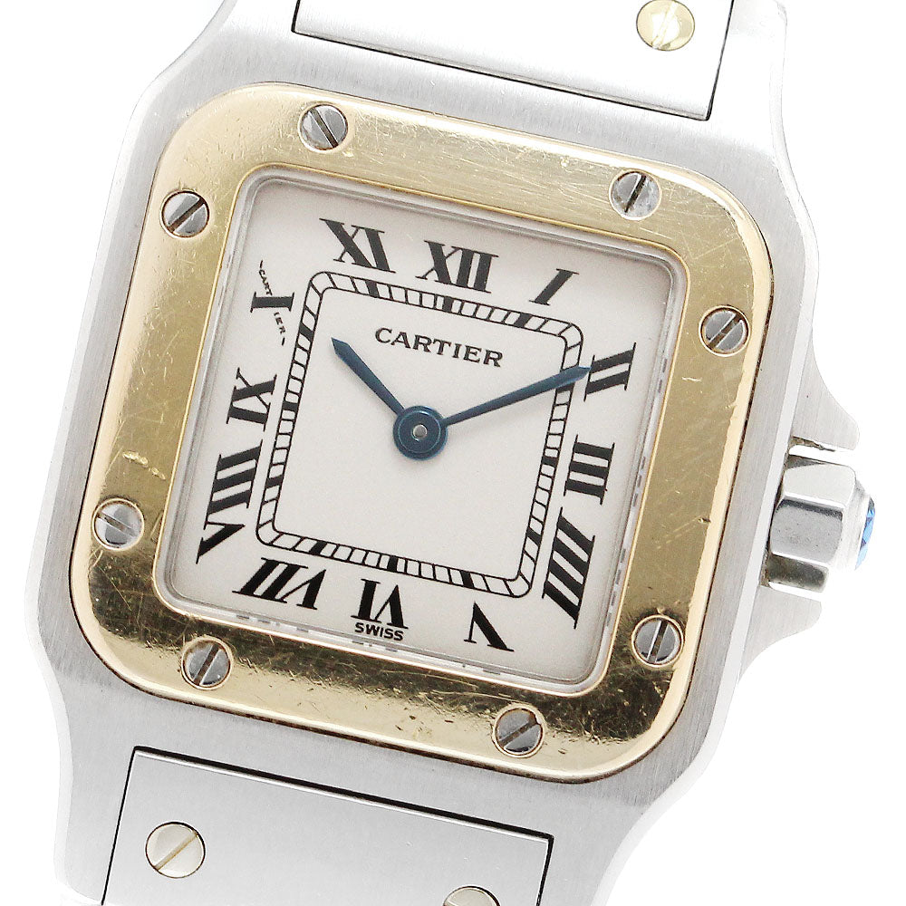 CARTIER Santos GalbeeSM W20012C4 Beige Dial Quartz Ladies Watch_910121