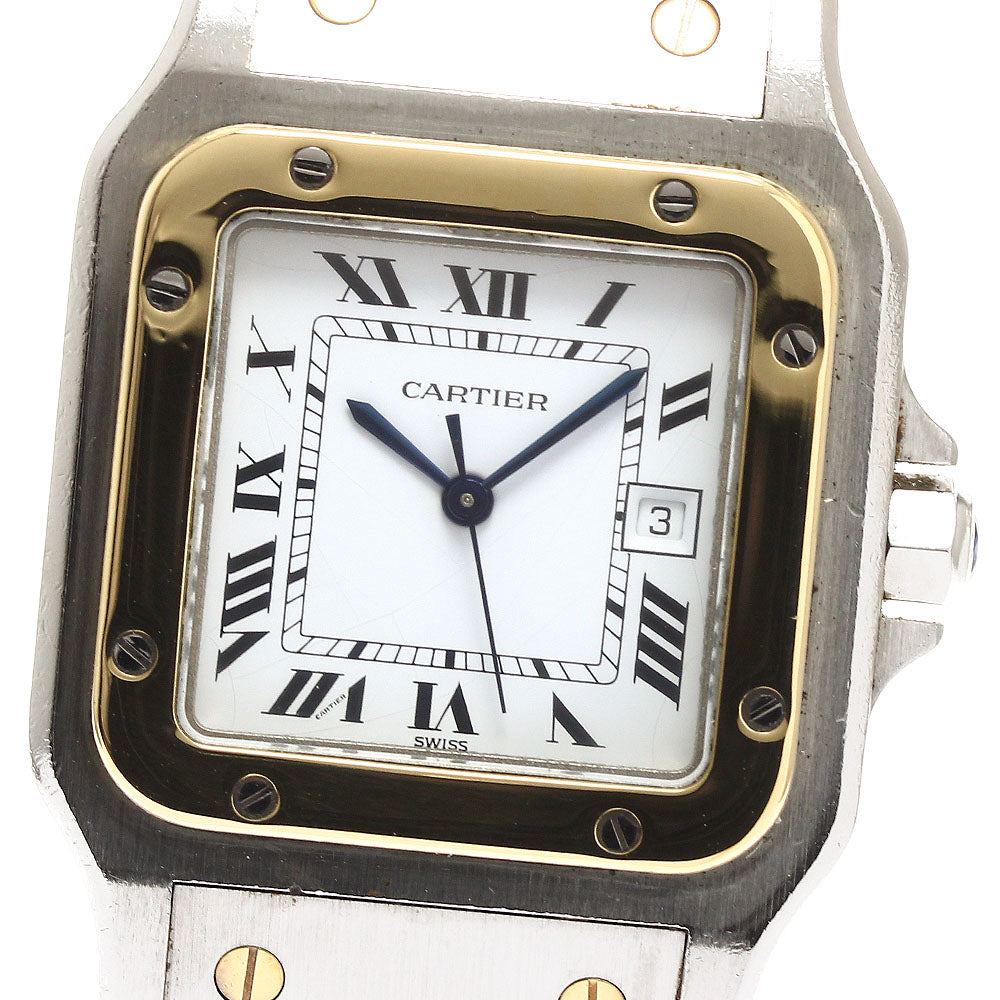 CARTIER Santos GalbeeLM 81036288 Date white Dial Automatic Men's Watch_910128