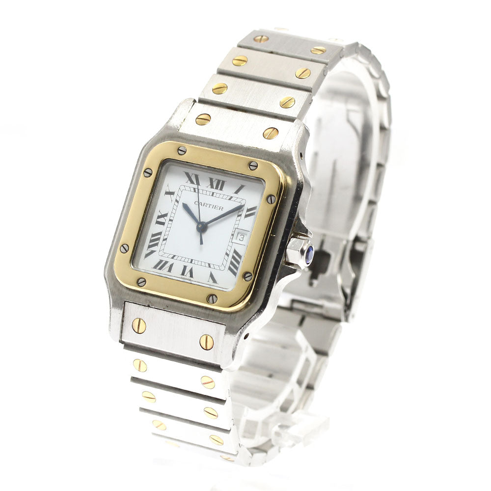 CARTIER Santos GalbeeLM 81036288 Date white Dial Automatic Men's Watch_910128