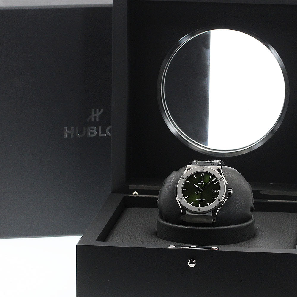 HUBLOT Classic fusion 542.NX.8970.LR Date green Dial Automatic Men's Watch_910151