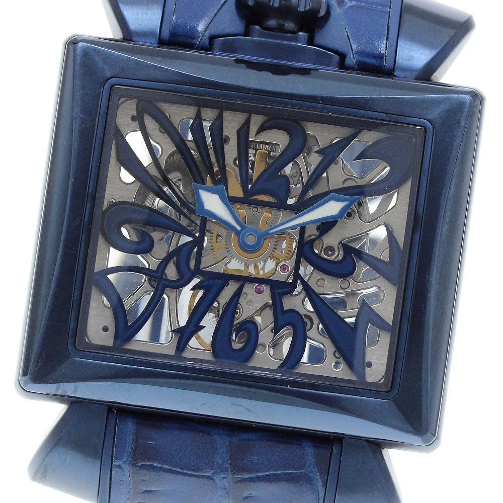 GaGa MILANO Napoleone 9003.NS.01 Double-sided skeleton skeleton Dial Hand Winding Ladies Watch_910188