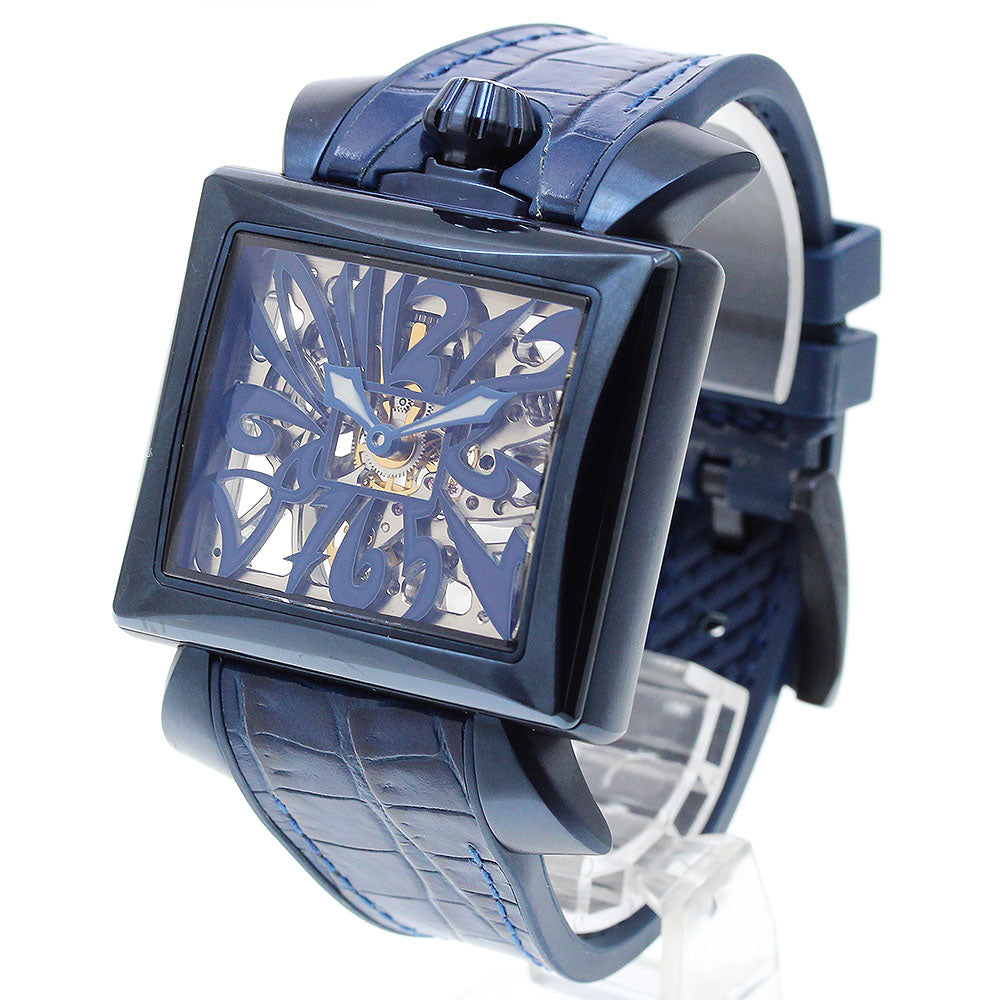 GaGa MILANO Napoleone 9003.NS.01 Double-sided skeleton skeleton Dial Hand Winding Ladies Watch_910188