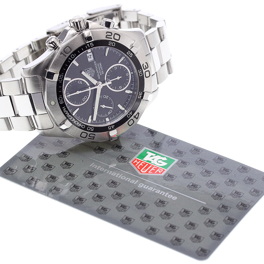 TAG HEUER Aqua racer CAF2110 Chronograph black Dial Automatic Men's Watch_910191