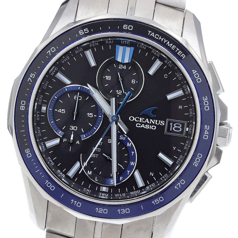 CASIO Oceanus Manta S7000 Series OCW-S7000-1AJF Solar Powered Radio Men's_910196