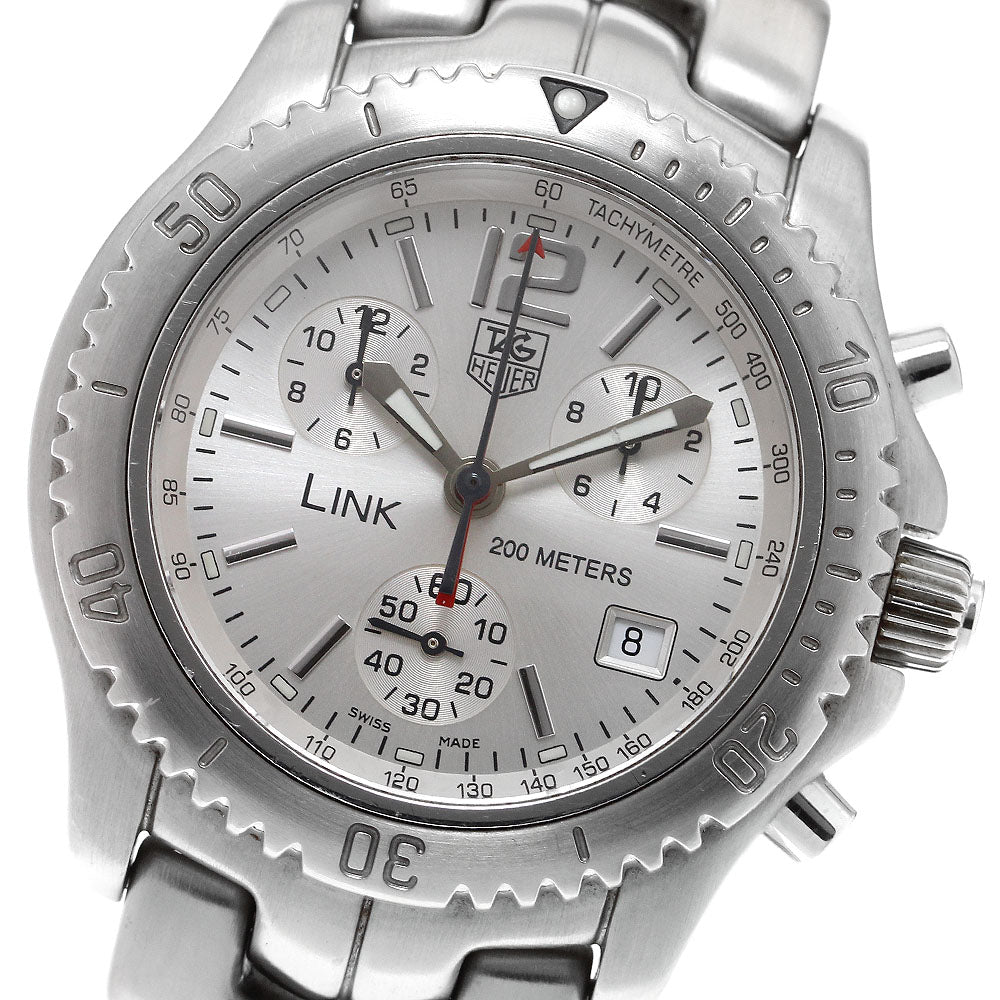TAG HEUER Link CT1116 Chronograph Silver Dial Quartz Men's Watch_910207
