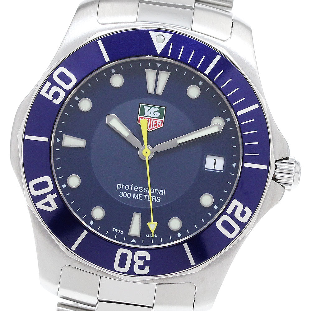 TAG HEUER Aqua racer WAB1112 Date blue Dial Quartz Men's Watch_910211