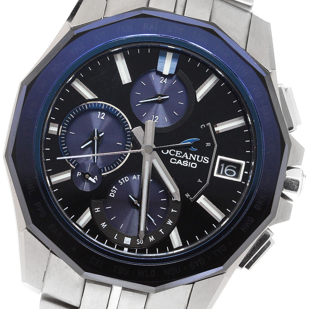 CASIO Oceanus Manta OCW-S6000-1AJF Date Solar Powered Radio Men's Watch_910220