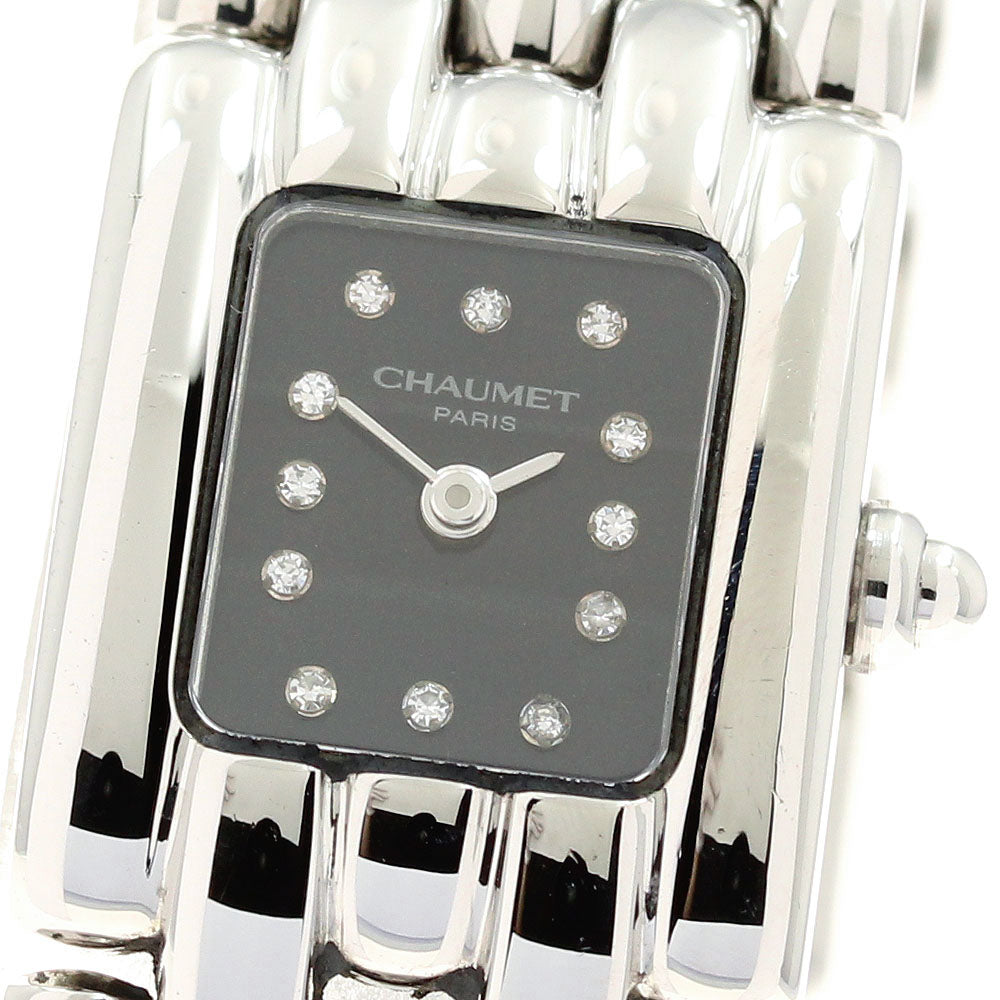 Chaumet Kesis 12P diamond black Dial Quartz Ladies Watch_910221