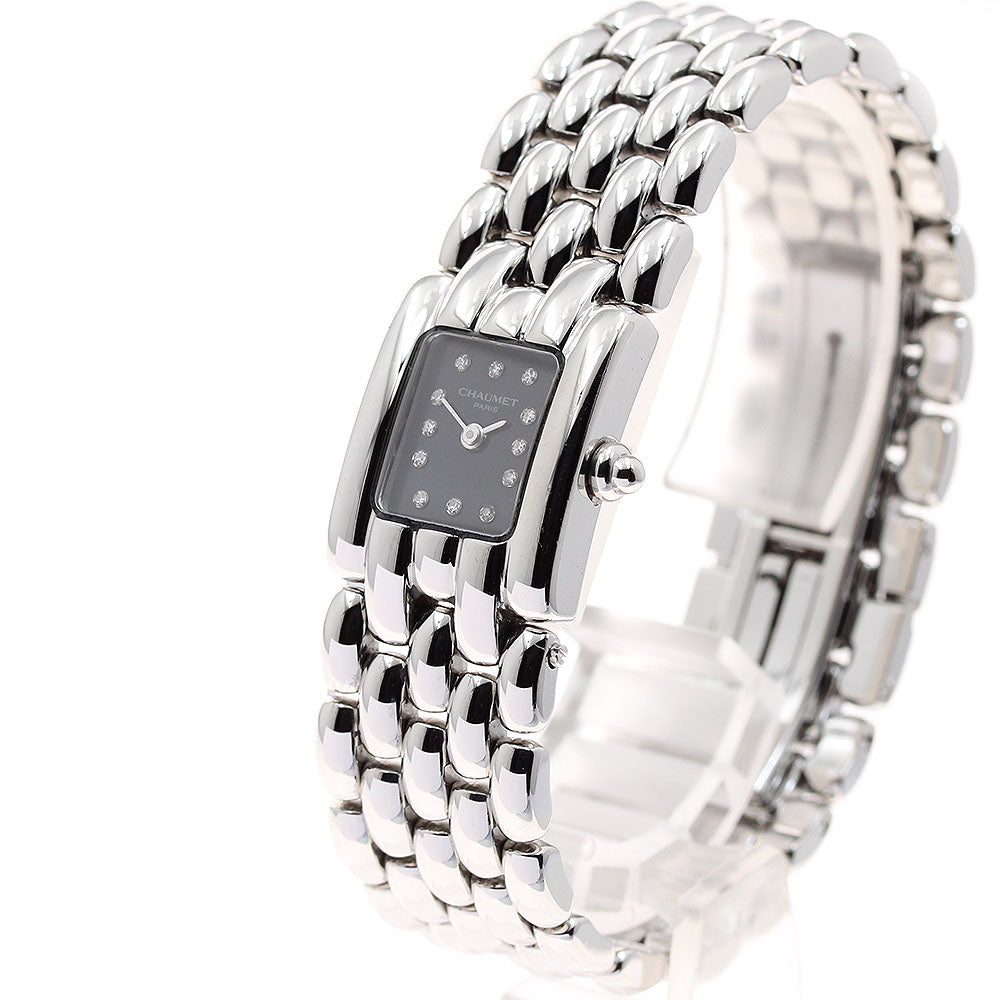 Chaumet Kesis 12P diamond black Dial Quartz Ladies Watch_910221