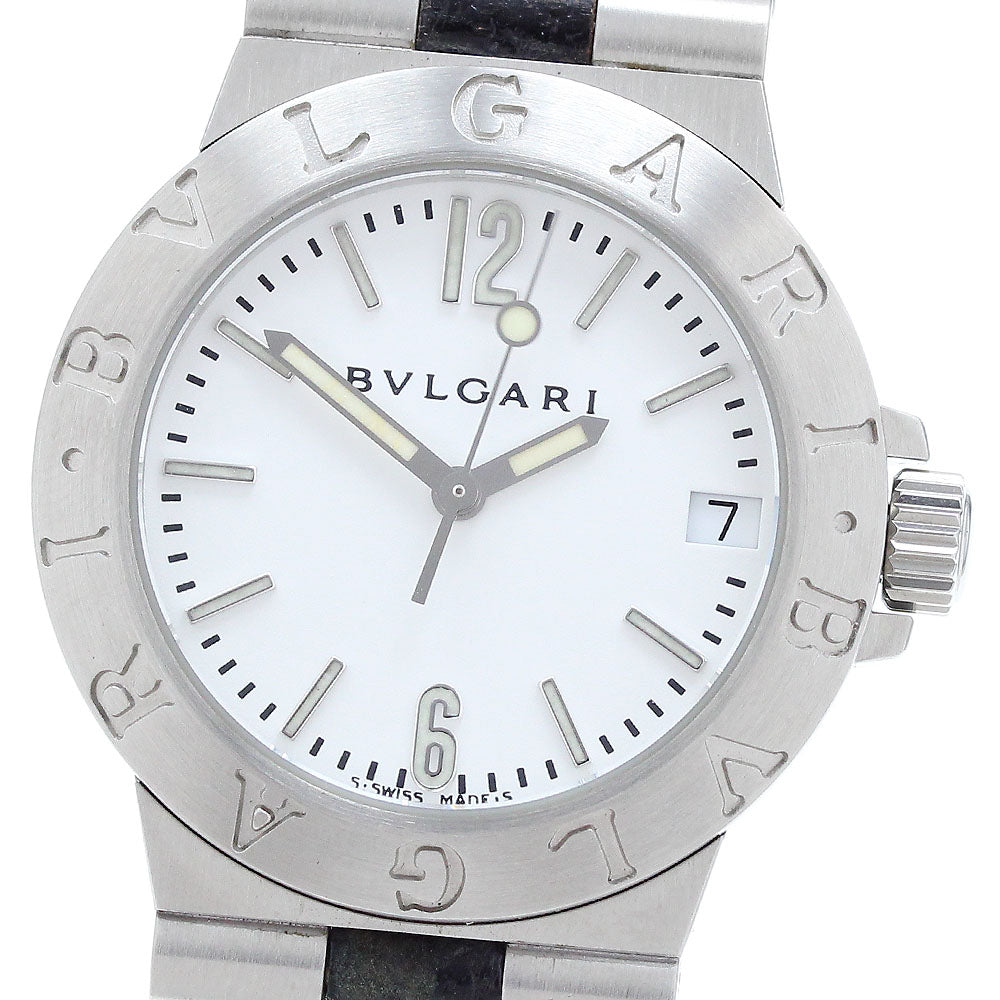 BVLGARI Diagono Sports LCV29S Date white Dial Quartz Ladies Watch_910227