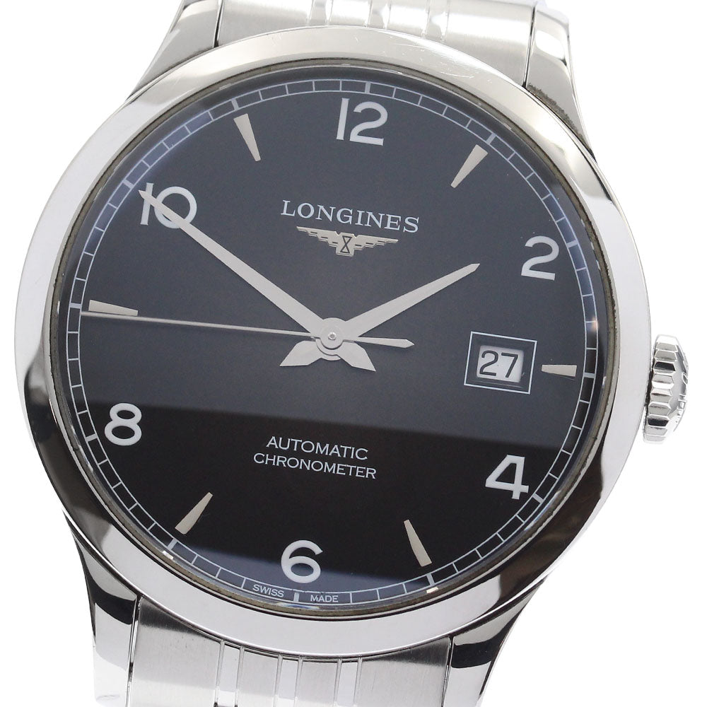 LONGINES record L2.820.4 Date black Dial Automatic Men's Watch_910229