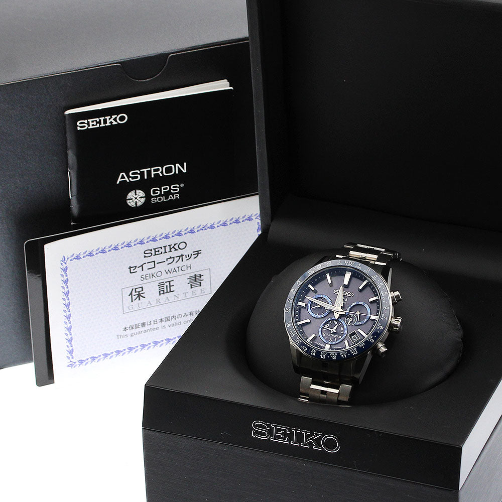 SEIKO Astron SBXC001/5X53-0AB0 GPS day-date Solar Powered Radio Men's_910247