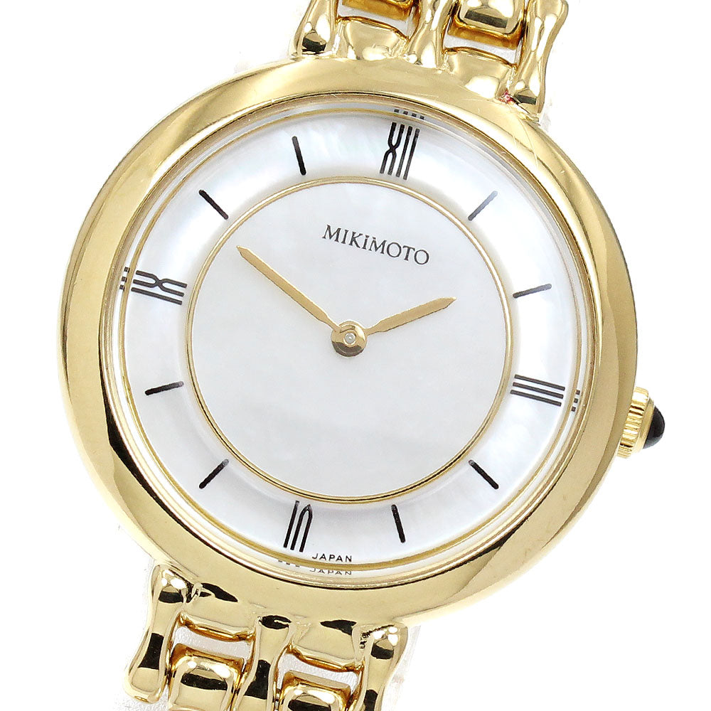 MIKIMOTO Pearl watch White shell Dial Quartz Ladies Watch_910261