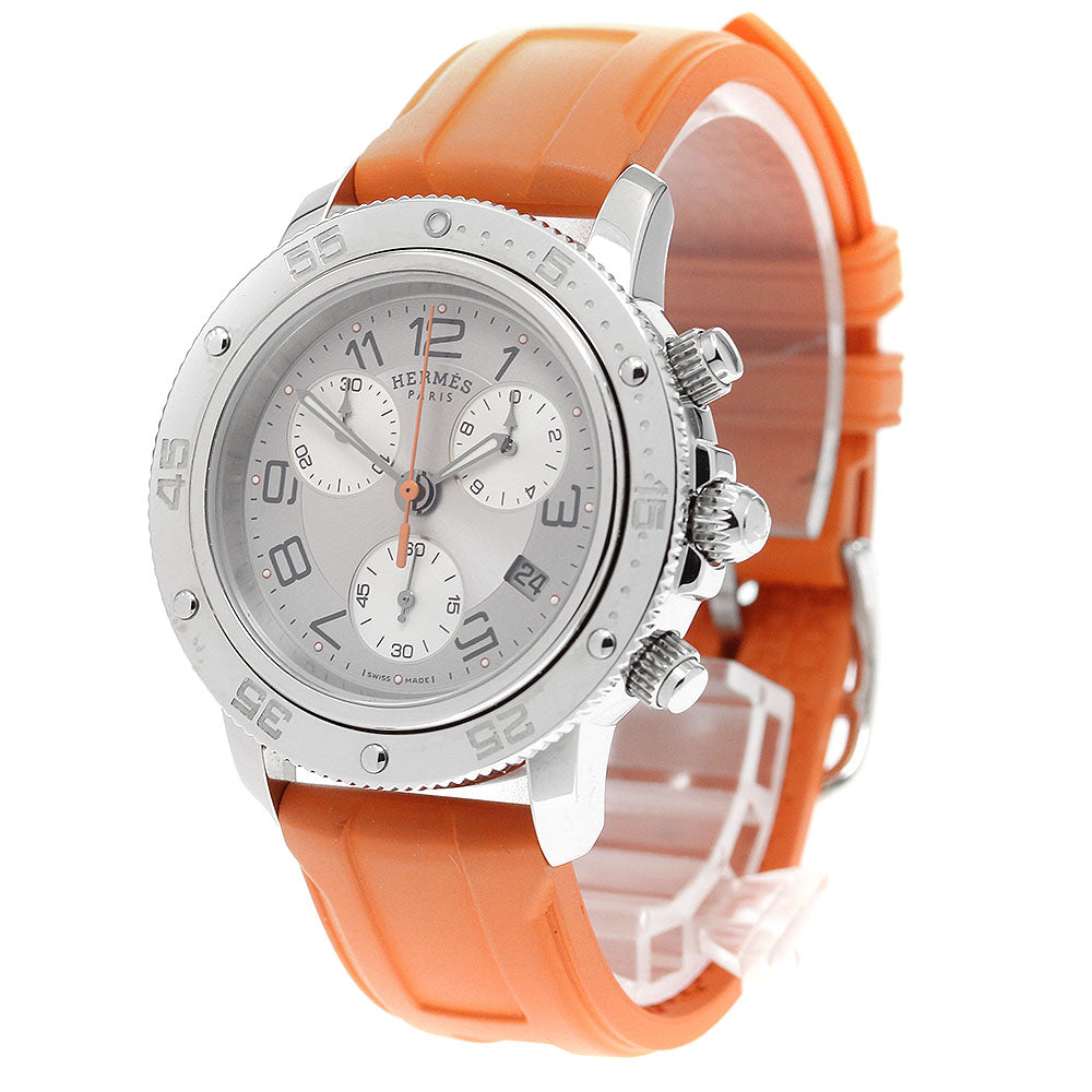 HERMES Clipper diver CP2.410 Chronograph gray Dial Quartz Boy's Watch_910262