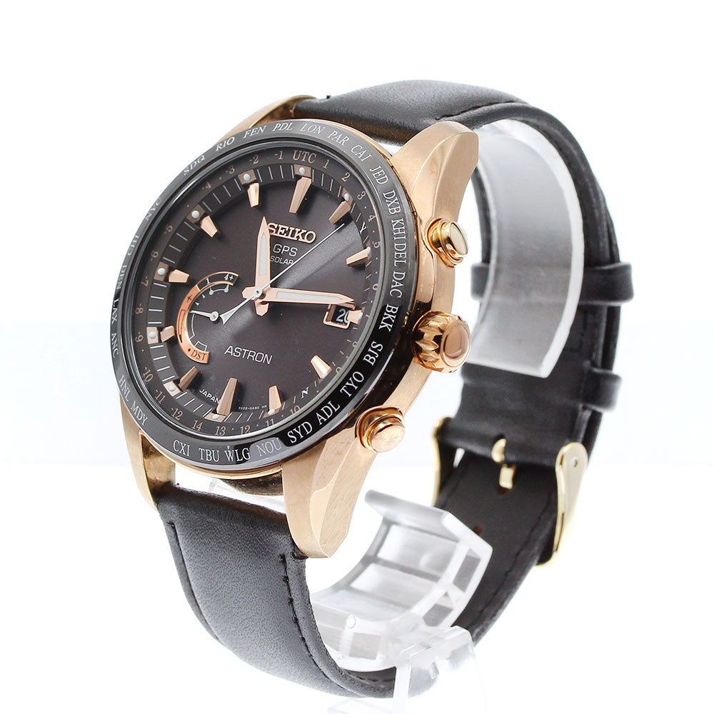 SEIKO Astron SBXB096/8X22-0AG0-2 Date Solar Powered Radio Men's Watch_910275