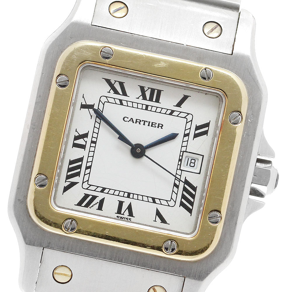 CARTIER Santos Galbe LM Ref unknown Date beige Dial Automatic Men's Watch_910278