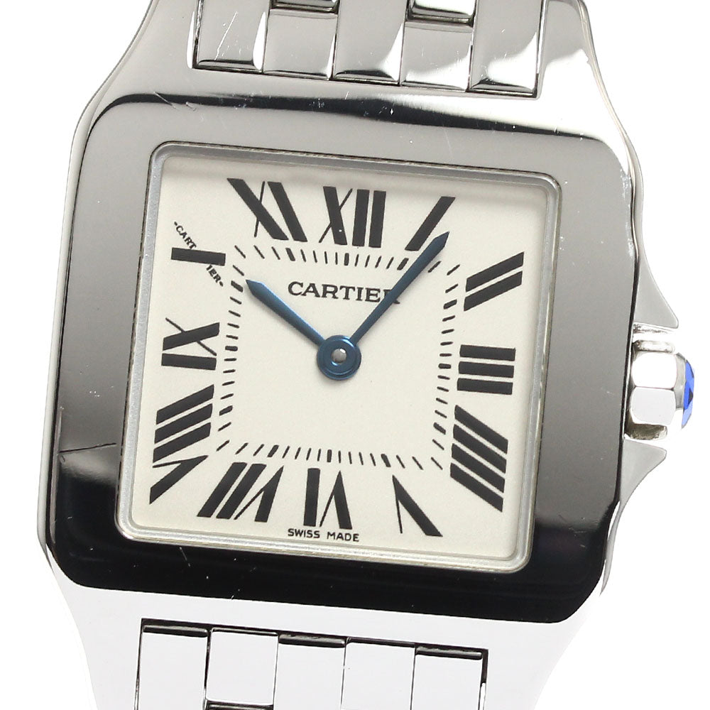 CARTIER Santos de Moiselle LM W25065Z5 beige Dial Quartz Men's Watch_910282