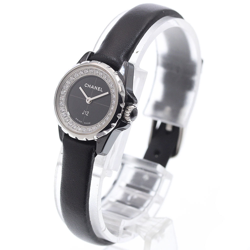 CHANEL J12 XS H4663 Diamond black Dial Quartz Ladies Watch_910303