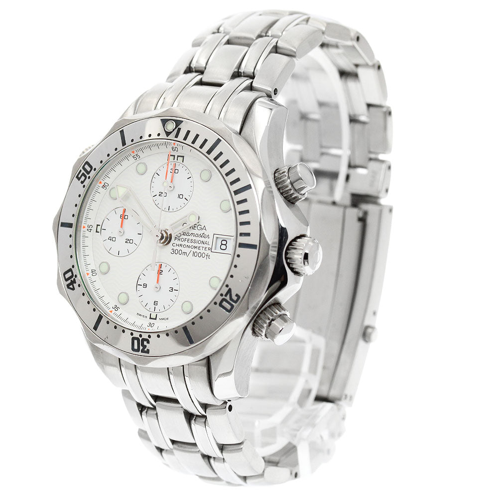 OMEGA Seamaster300 2598.20 Chronograph white Dial Automatic Men's Watch_910304