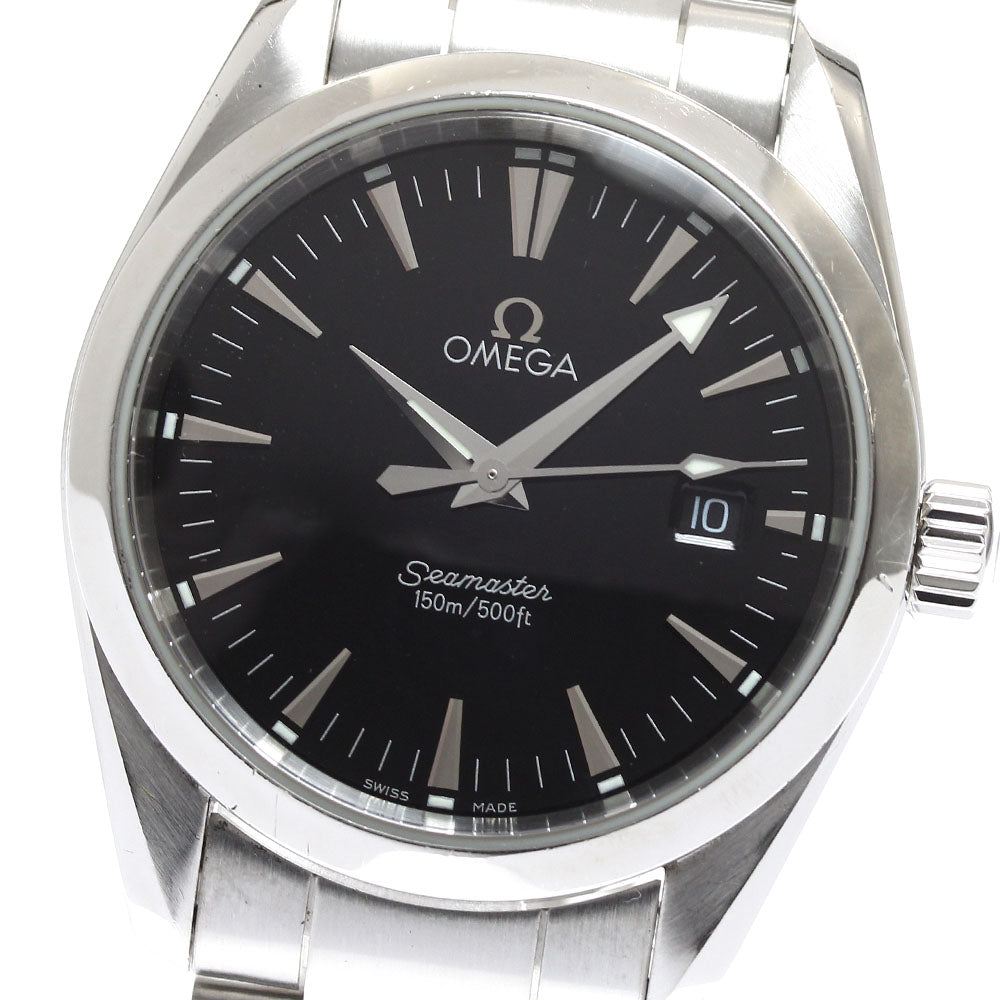 OMEGA Seamaster Aqua Terra 2518.50 Date Black Dial Quartz Boy's Watch_910306