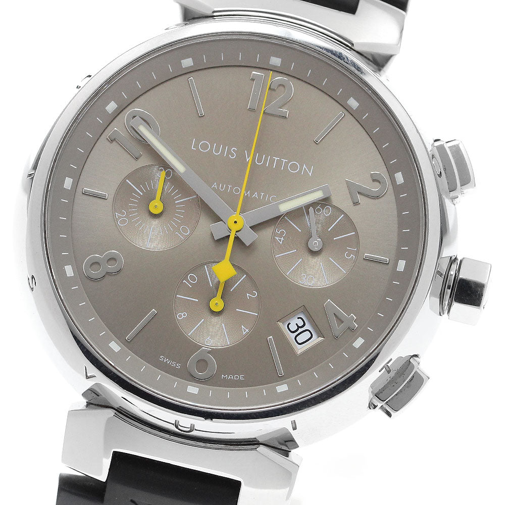 LOUIS VUITTON Tambour Q1122 Chronograph Brown Dial Automatic Men's Watch_910309