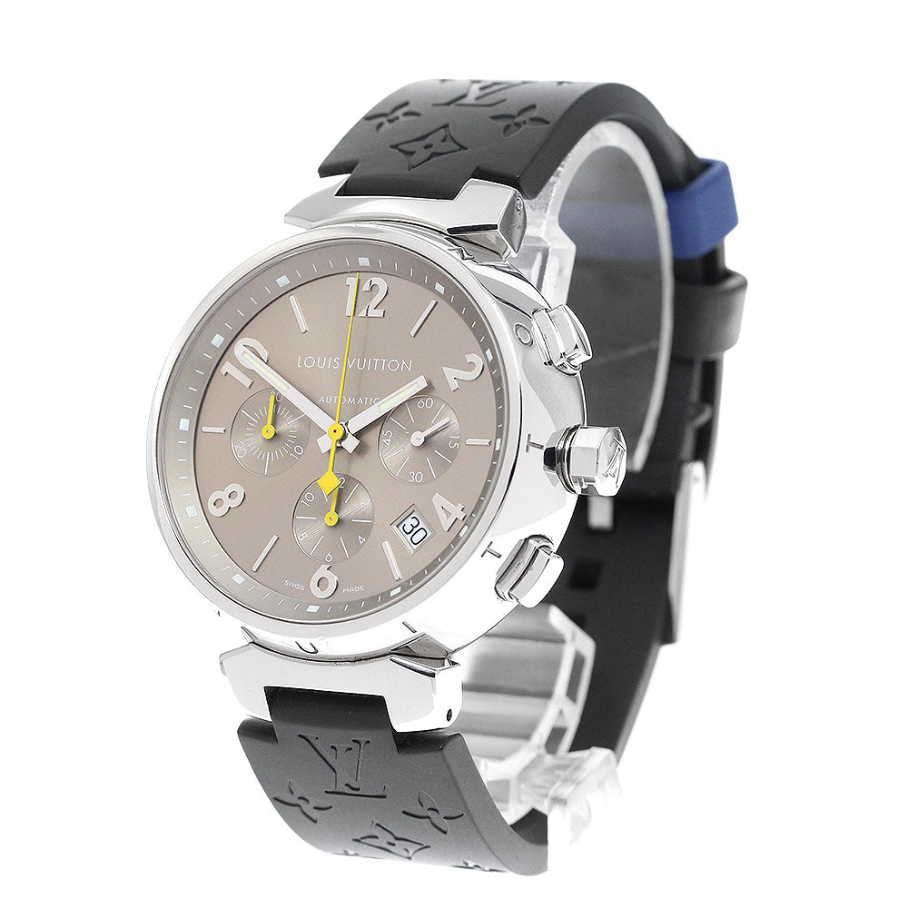 LOUIS VUITTON Tambour Q1122 Chronograph Brown Dial Automatic Men's Watch_910309