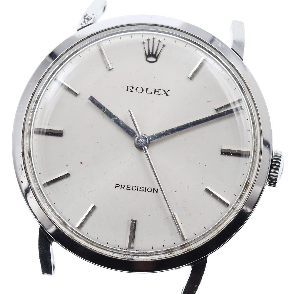 ROLEX Precision 34.110 Cal.1225 head Silver Dial Hand Winding Men's Watch_910323