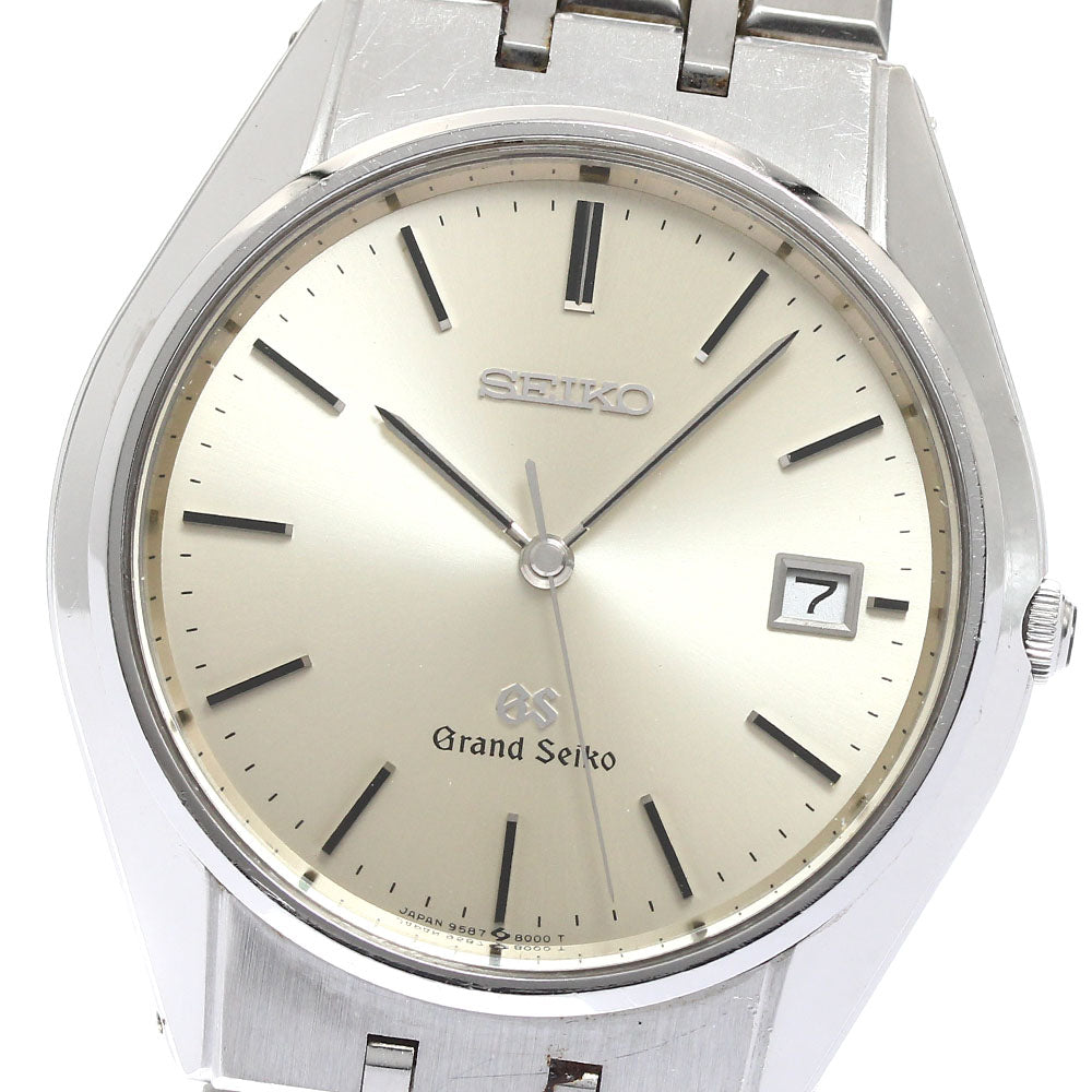 SEIKO Grand Seiko SBGS003/9587-8000 Date Silver Dial Quartz Men's Watch_910334