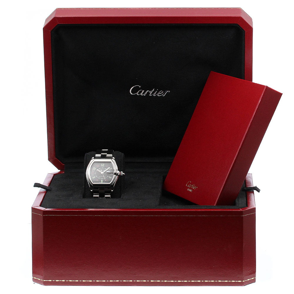 CARTIER Roadster LM W62002V3 Date black Dial Automatic Men's Watch_910335
