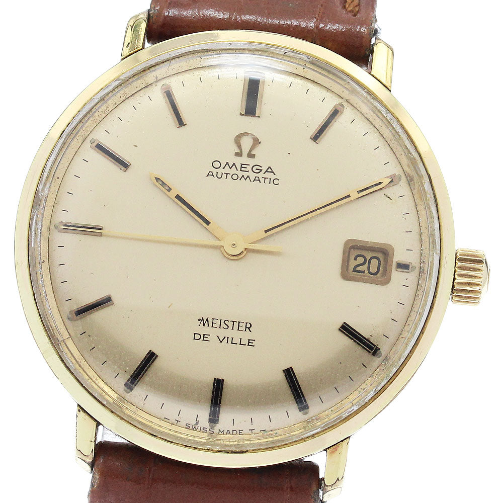 OMEGA De Ville 166033-TOOL106 Vintage date gold Dial Automatic Men's Watch_910355