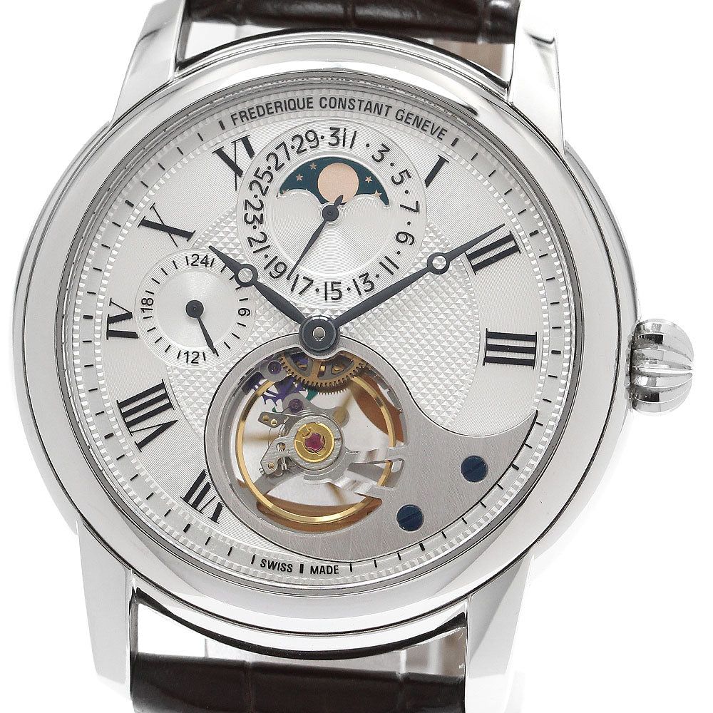 FREDERIQUE CONSTANT Heartbeat Manufacture FC-945MC4H6 Moon phase Silver Dial Automatic Men's Watch_913796