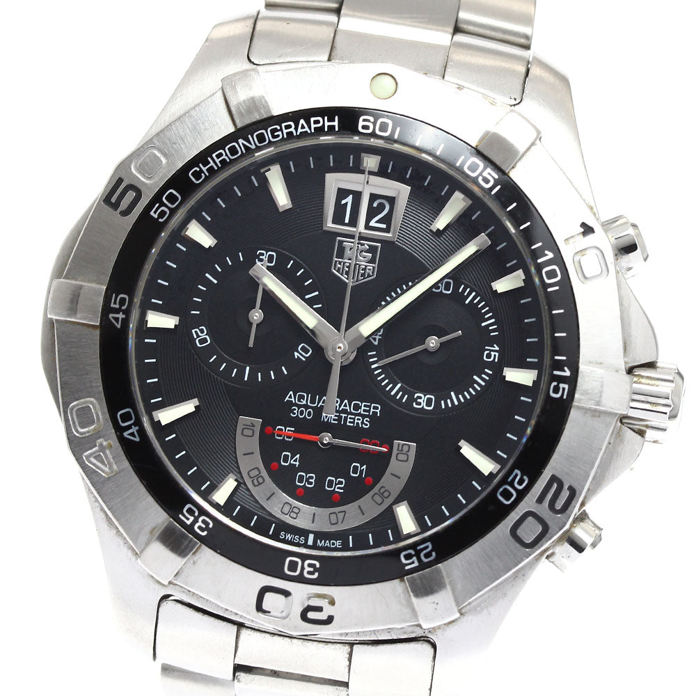 TAG HEUER Aqua racer CAF101A.BA0821 Grand Date black Dial Quartz Men's_910385