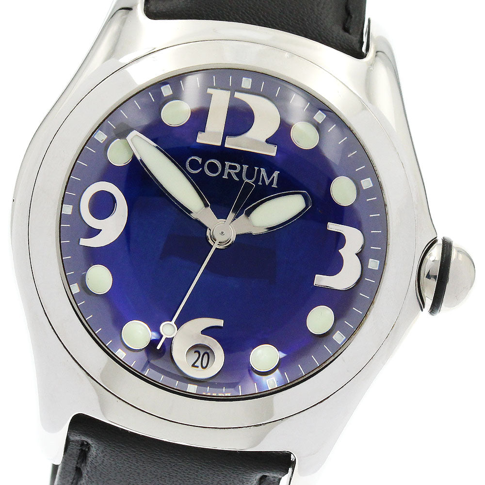 CORUM bubble 163.150.20 Date blue Dial Quartz Men's Watch_910393