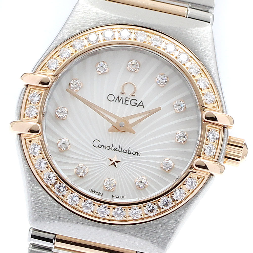 OMEGA Constellation 111.25.23.60.55.003 12P diamond bezel Quartz Ladies_910397