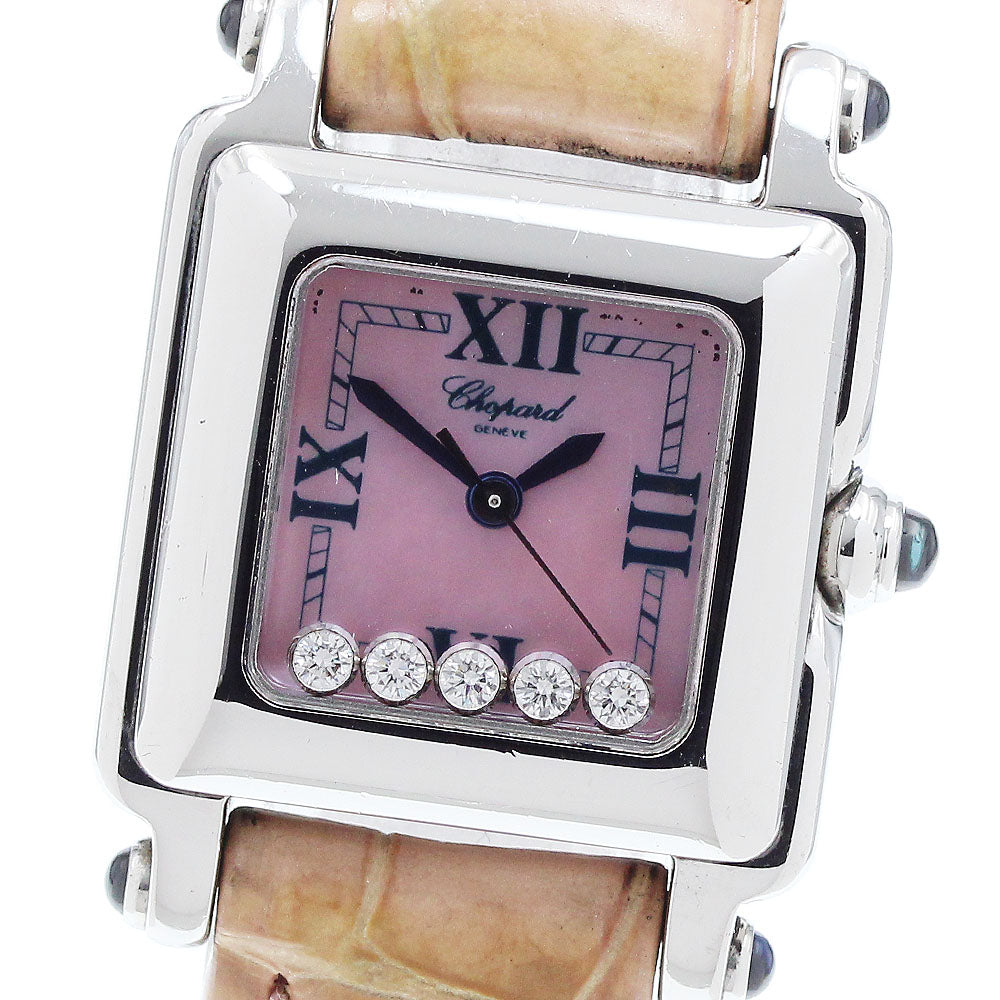 Chopard Happy sports 27/8892-23 5P diamond Pink shell Dial Quartz Ladies Watch_910400