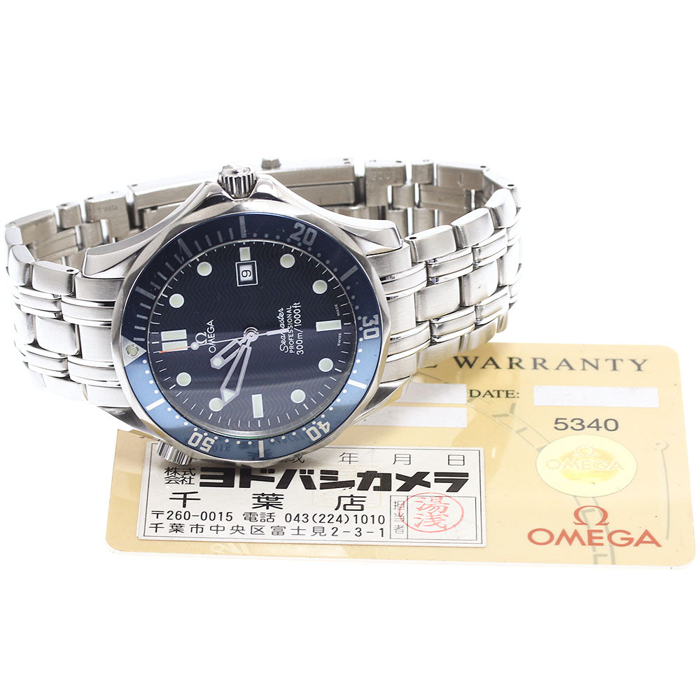 OMEGA Seamaster300 2541.80 Date Navy Dial Quartz Men's Watch_910406