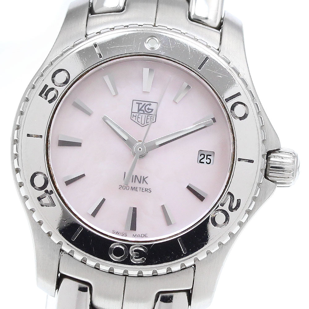 TAG HEUER Link WJ1315-1 Date Pink shell Dial Quartz Ladies Watch_910424