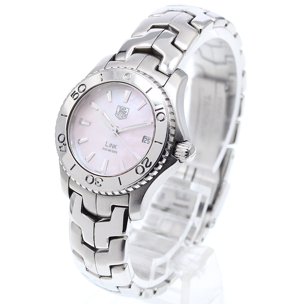 TAG HEUER Link WJ1315-1 Date Pink shell Dial Quartz Ladies Watch_910424