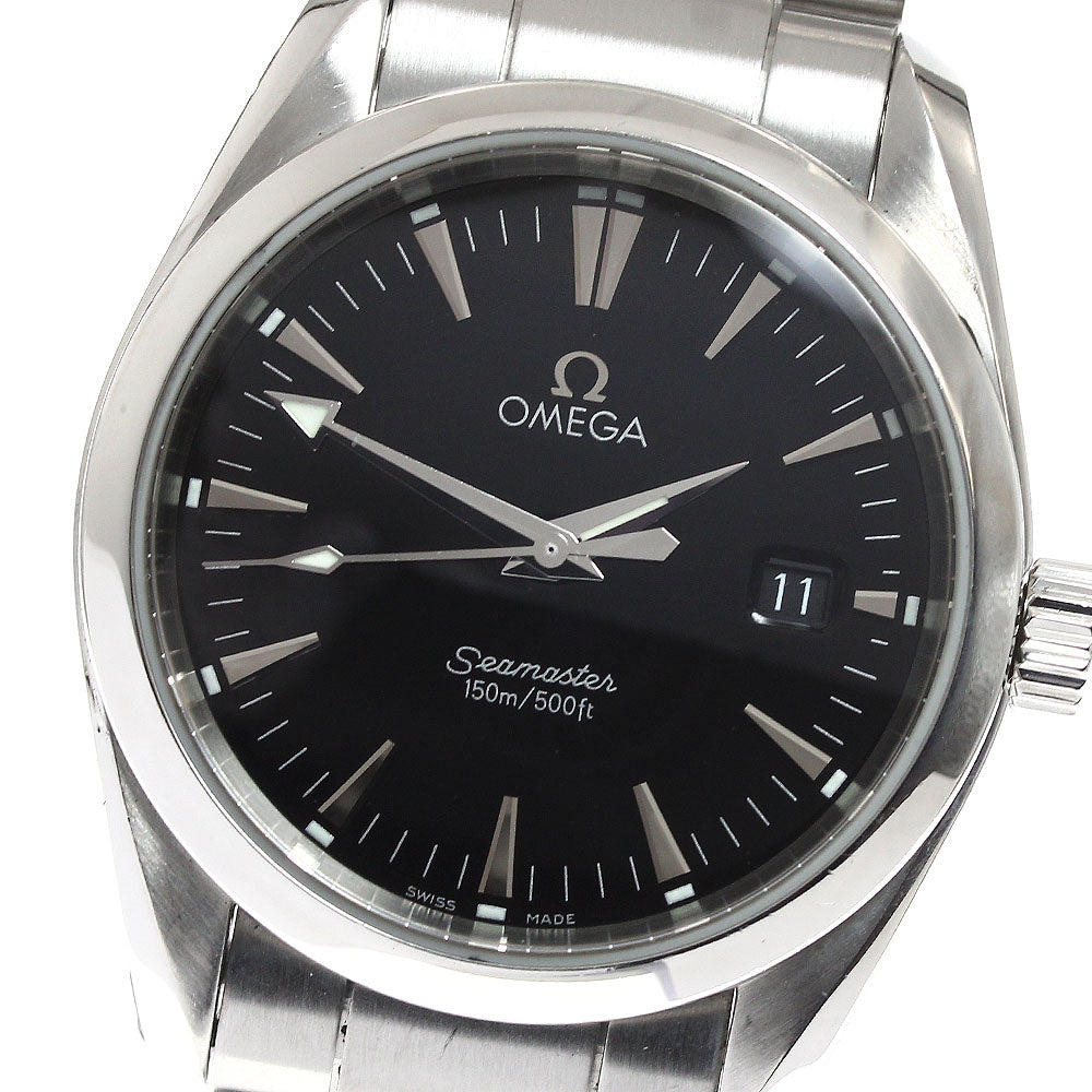 OMEGA Seamaster Aqua Terra 2518.50 Date Black Dial Quartz Boy's Watch_910446