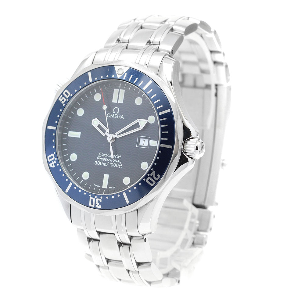 OMEGA Seamaster300 2541.80 Date Navy Dial Quartz Men's Watch_910453