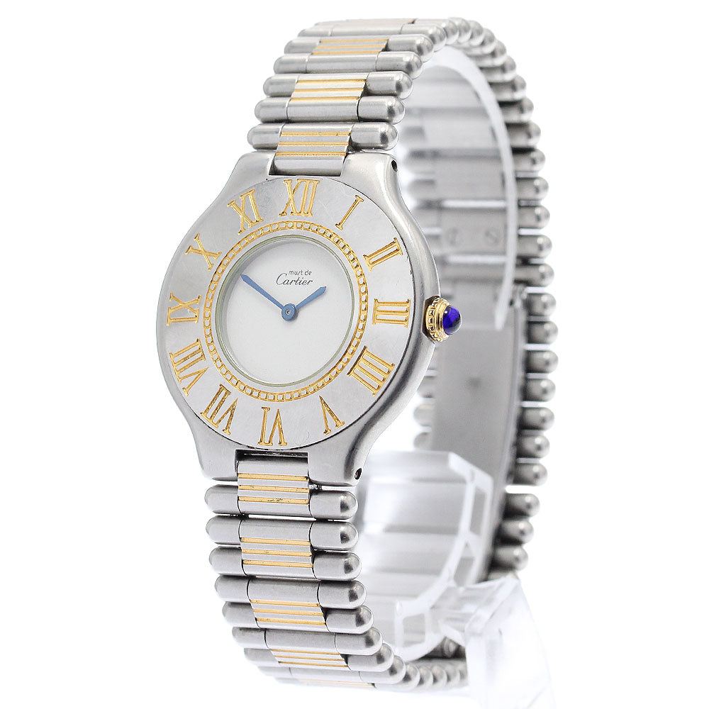 CARTIER Must21 LM 83090171 Silver Dial Quartz Men's Watch_910460