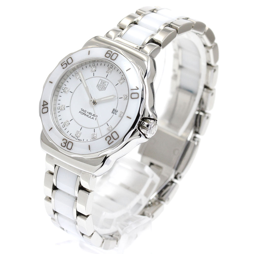 TAG HEUER Formula 1 WAH1315 12P diamond white Dial Quartz Ladies Watch_910476