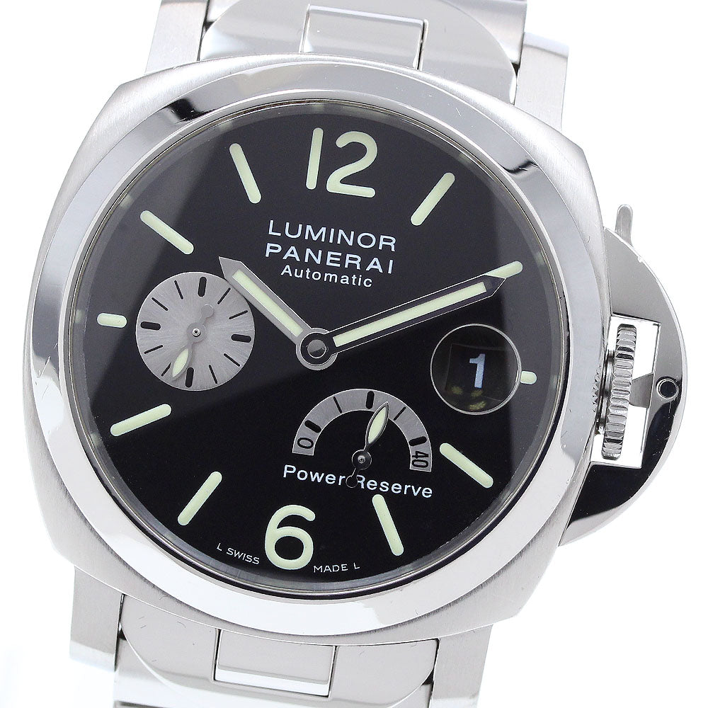 PANERAI Luminor PAM00125 power reserve black Dial Automatic Men's Watch_910483