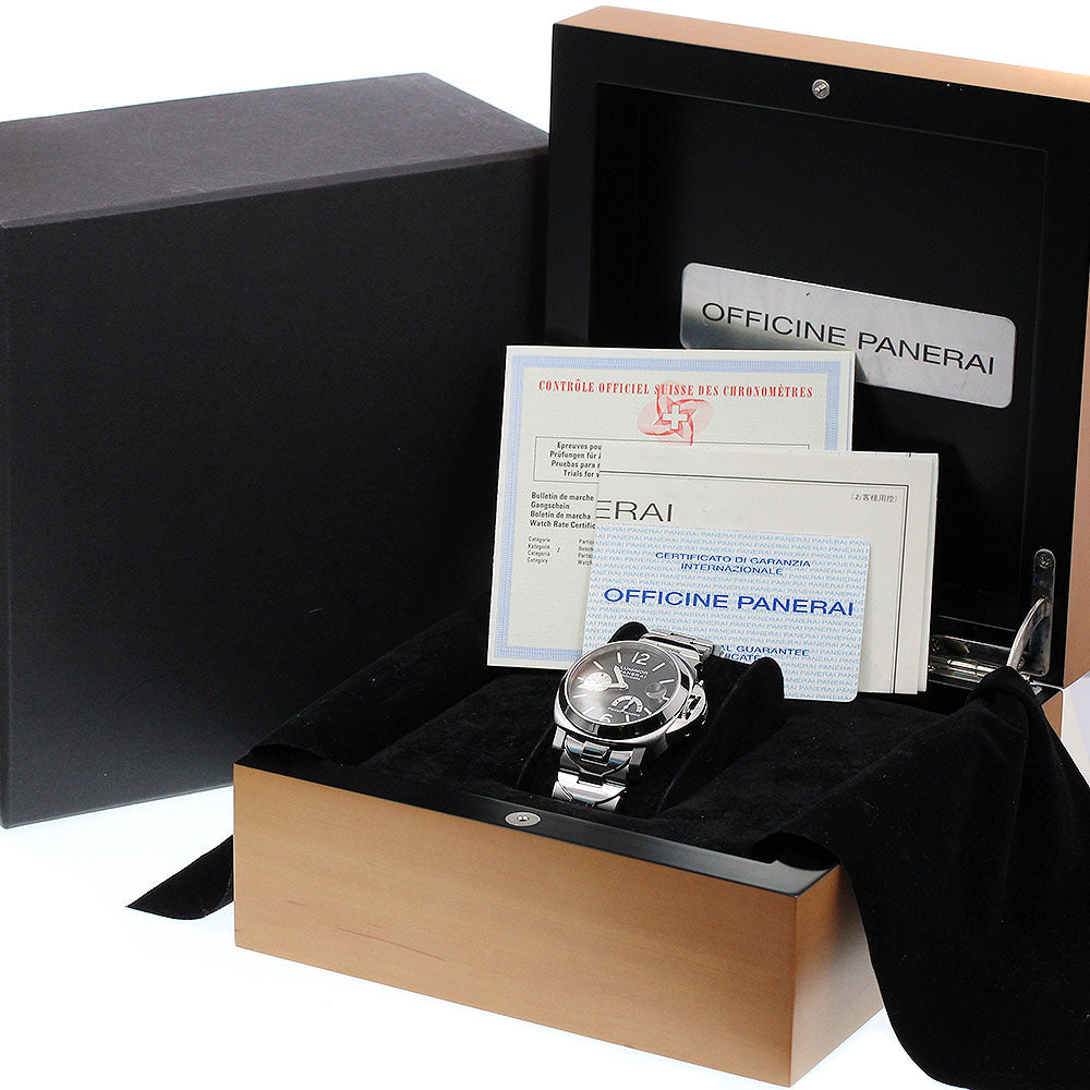 PANERAI Luminor PAM00125 power reserve black Dial Automatic Men's Watch_910483