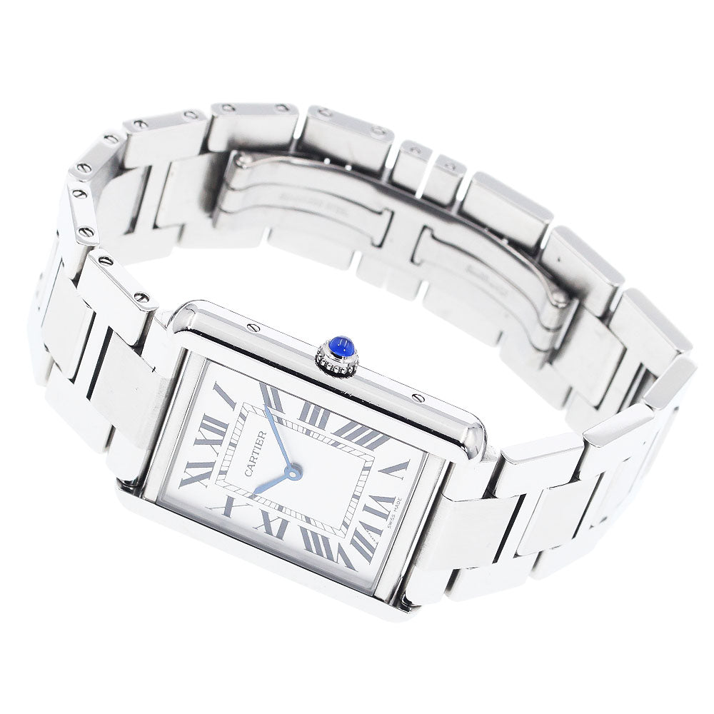 CARTIER Tank solo LM W5200014 Silver Dial Quartz Men's Watch_910496