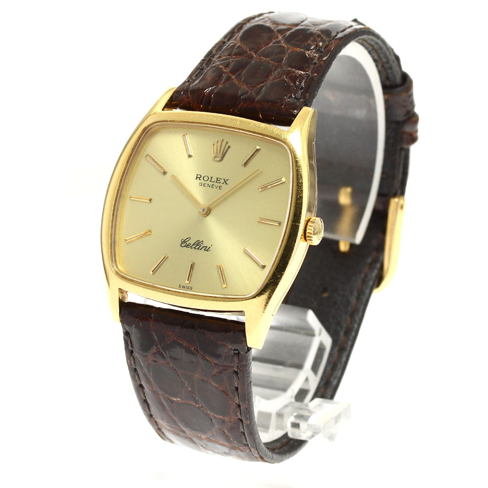 ROLEX Cellini 3805 K18YG Cal.1601 gold Dial Hand Winding Men's Watch_910558