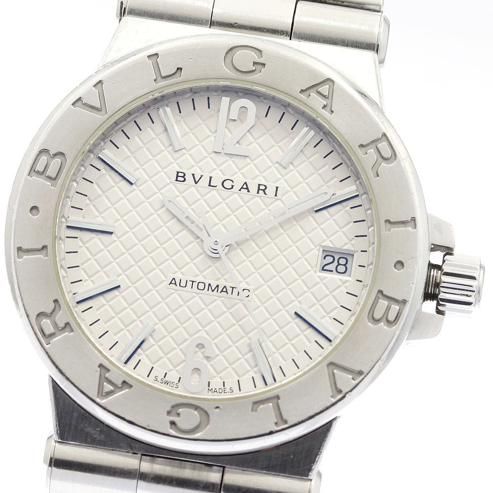 BVLGARI Diagono DG35S Date Silver Dial Automatic Men's Watch_910559