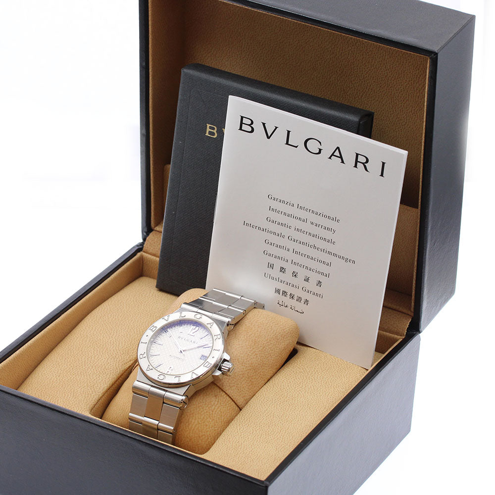 BVLGARI Diagono DG35S Date Silver Dial Automatic Men's Watch_910559