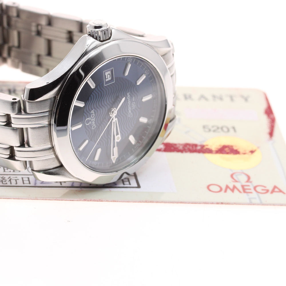 OMEGA Seamaster120 2511.81 Date Navy Dial Quartz Men's Watch_910573